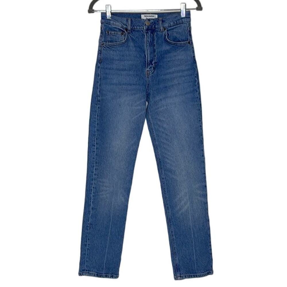 REFORMATION LIZA ULTRA HIGH RISE STRAIGHT JEANS SIZE‎ 26